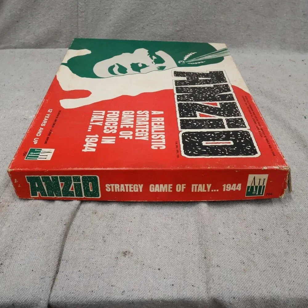 1969 Anzio by Avalon Hill Strategy Game of Italy  in 1944 Complete Board Game